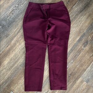 Express Columnist Burgundy Slim Fit Trousers